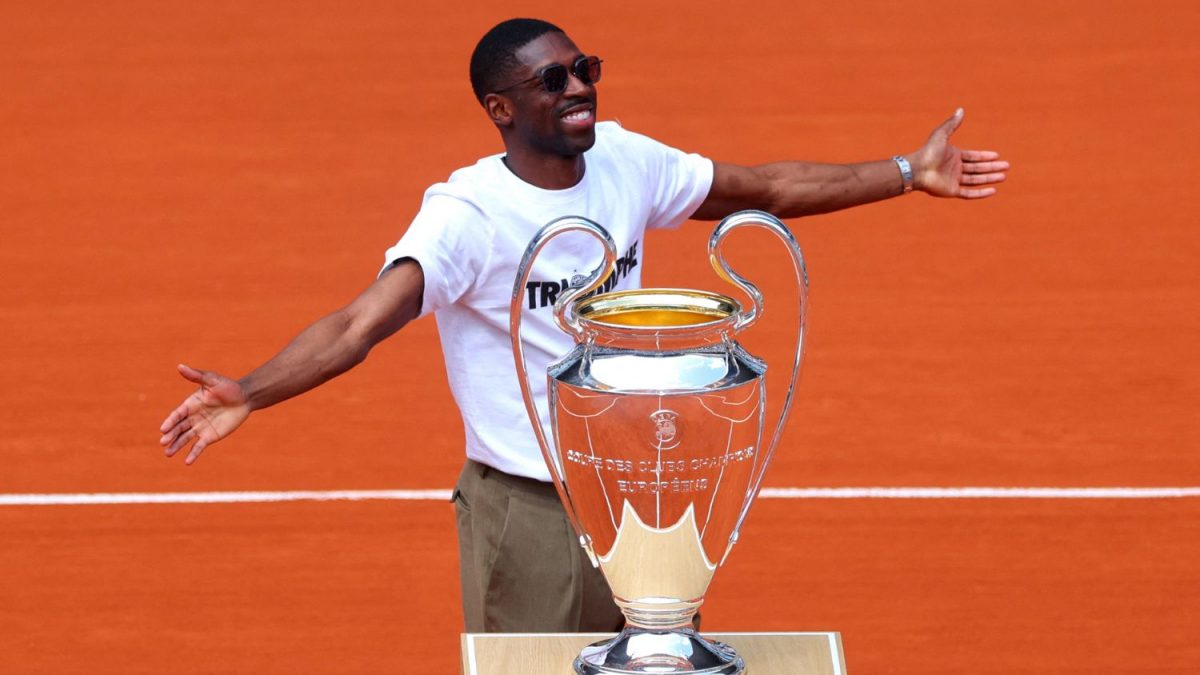 Troféu da Liga dos Campeões e Dembélé CAUSAM FUROR em Roland Garros!